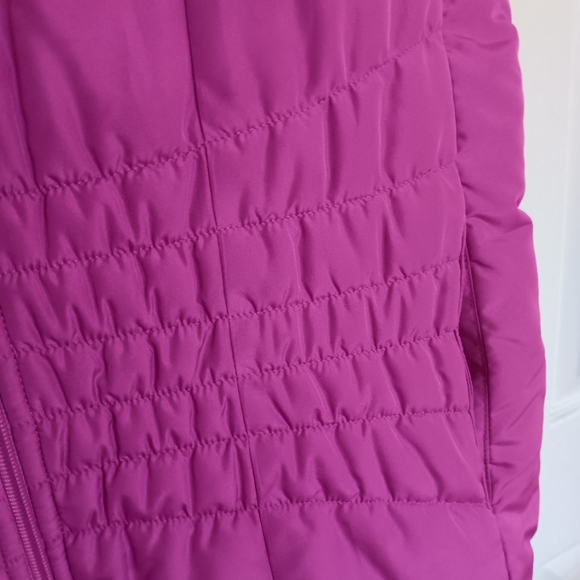 Oleg Cassini Pink Sport Women Puffer Vest Size M - Picture 2 of 6